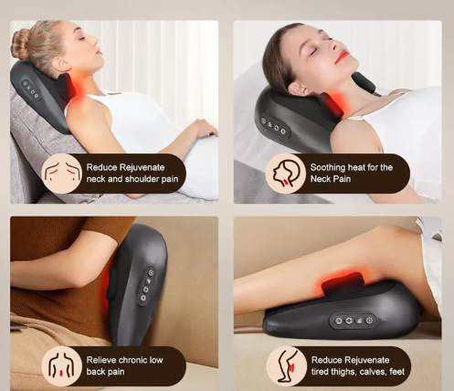 Heated Neck & Shoulder Pad, Relaxing Neck Comfort Pillow
